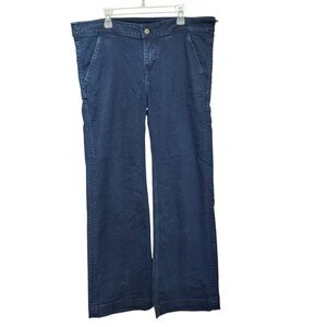 Raleigh Denim Stokes Jeans Women’s 31 Wide Straight Leg Dark‎ Wash Denim Blue